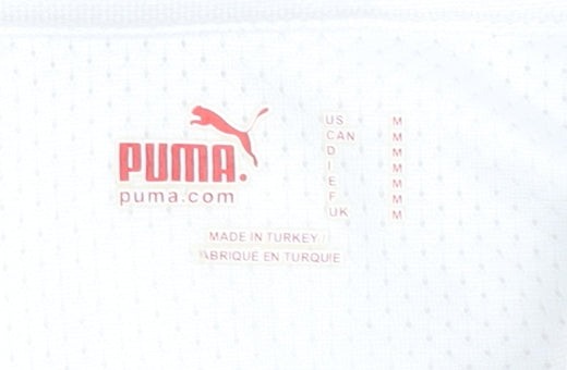 Puma Adults White Italy Away Shirt M Short Sleeves