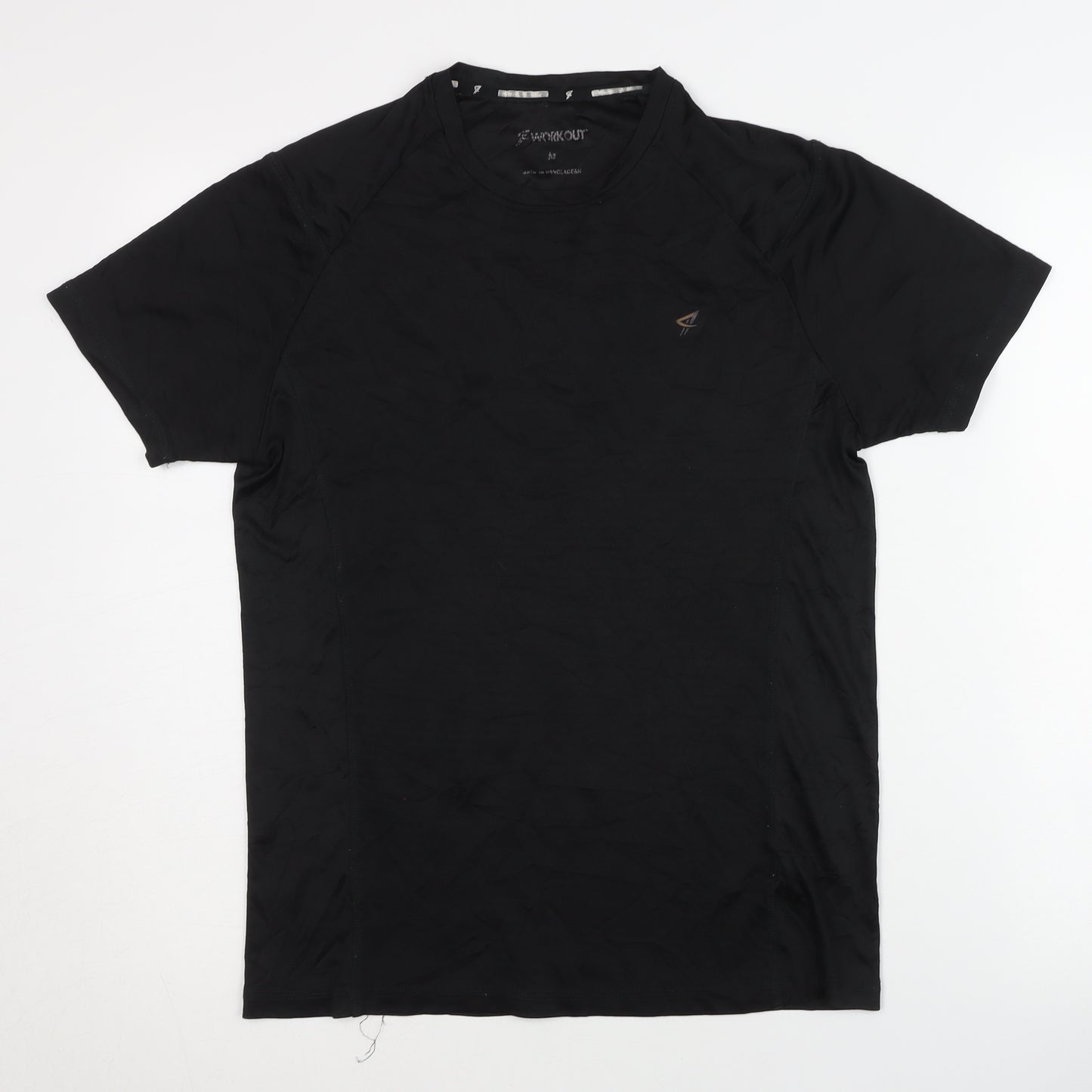 F4Workout Men's Black M Regular Fit T-Shirt