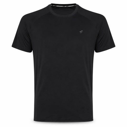 Front view of F4Workout Men's Black M Regular Fit T-Shirt