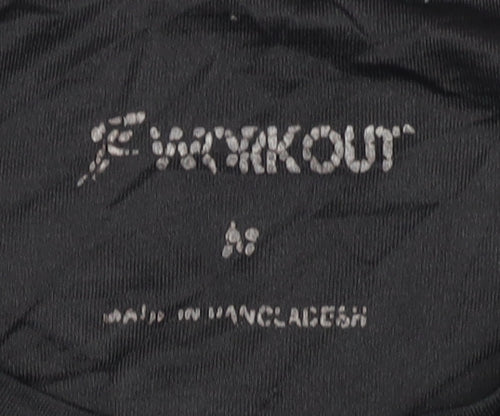 F4Workout Men's Black M Regular Fit T-Shirt