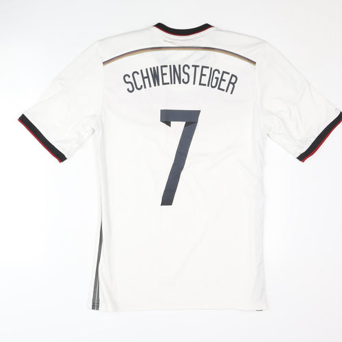 Adidas Adults White Medium Germany Home Shirt - Schweinsteiger 7