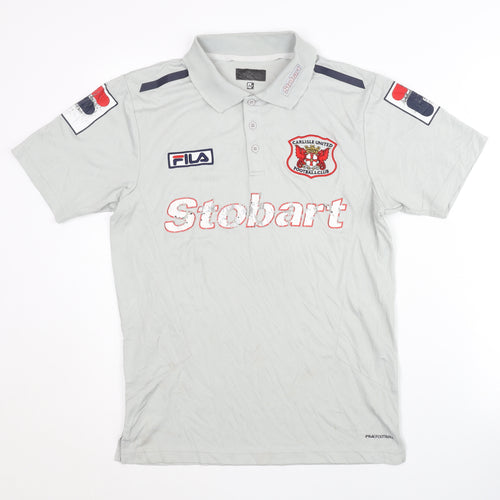 Fila Carlisle United Away Shirt Grey M Adults Short Sleeves