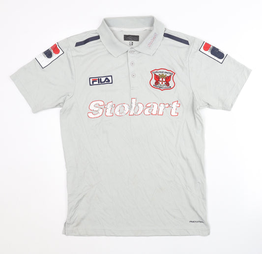 Fila Carlisle United Away Shirt Grey M Adults Short Sleeves