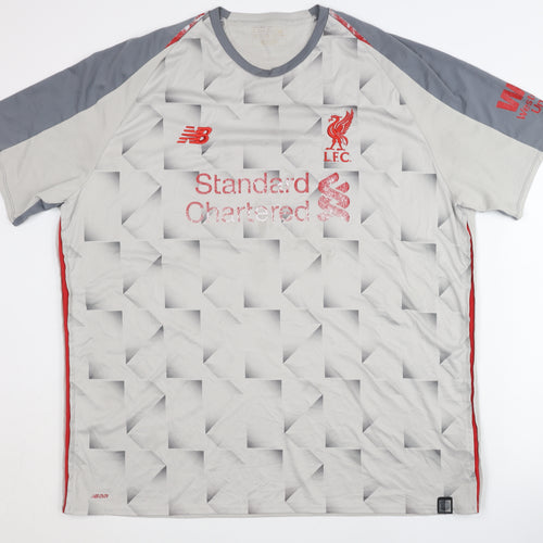 New Balance LFC Grey Away Shirt Adults 2XL Short Sleeves