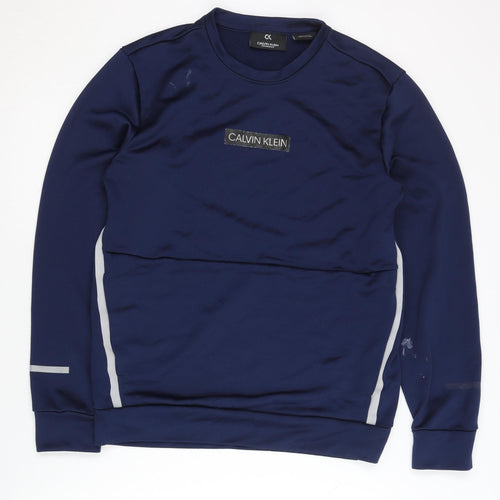 Calvin Klein Men's Blue Pullover Sweatshirt S