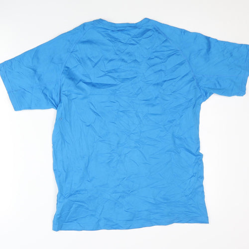 Quechua Men's Blue T-Shirt, M, Activewear, Hiking