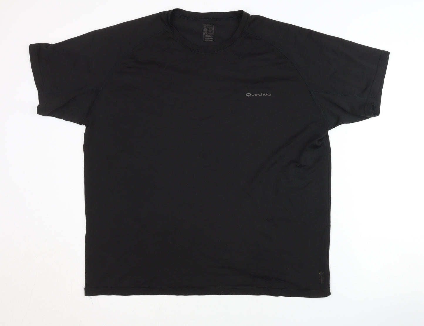Quechua Men's Black XL T-Shirt for Hiking & Training