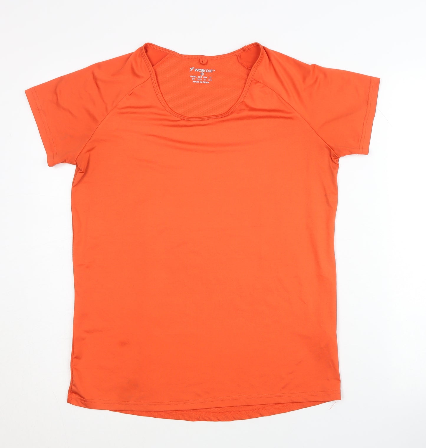 Work Out Women's Orange XS Pullover T-Shirt