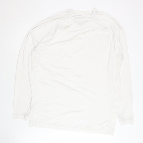 Umbro Men's White Long Sleeve Pullover XXL Top