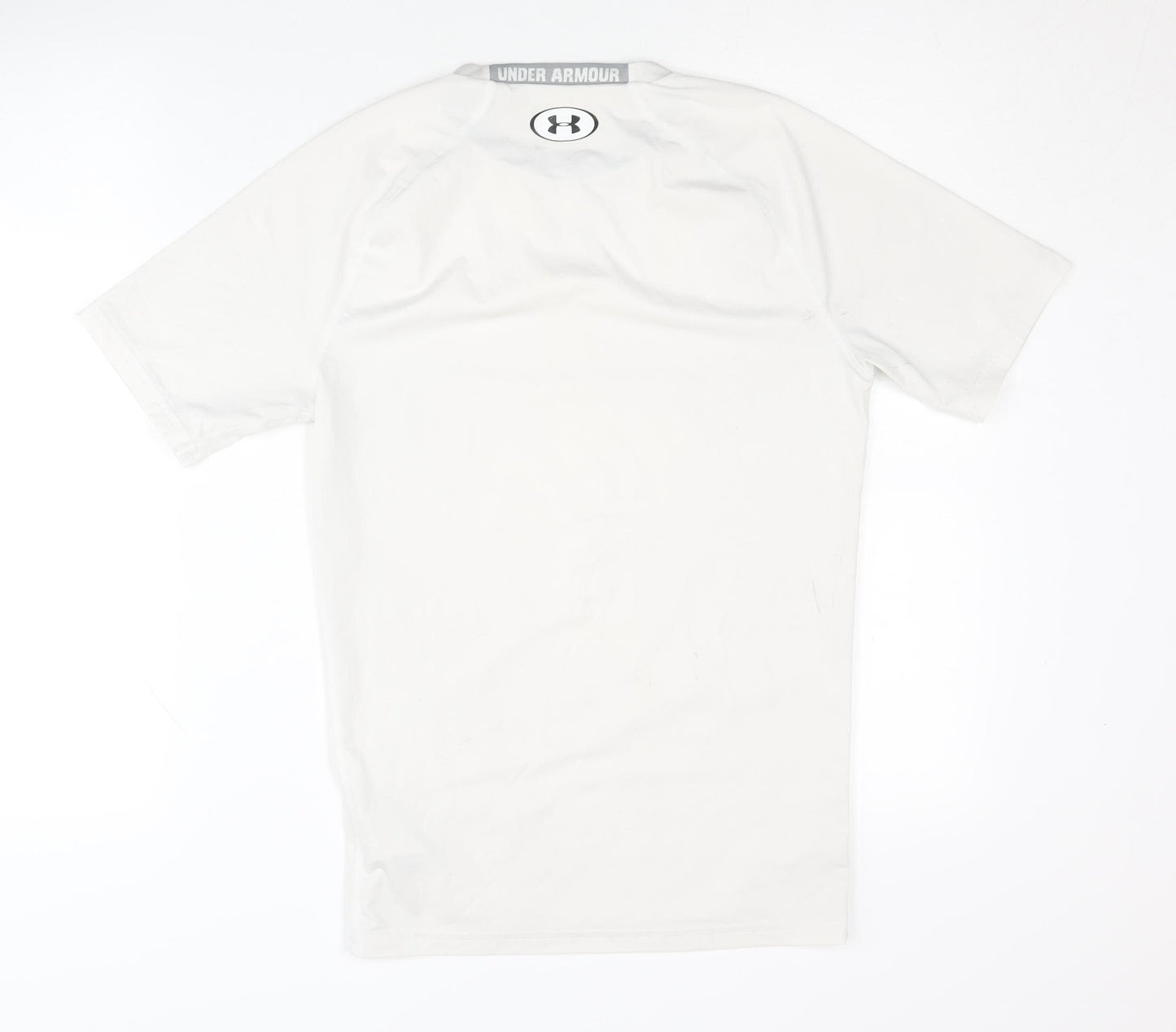 Under Armour Men's White Compression T-Shirt, Size L