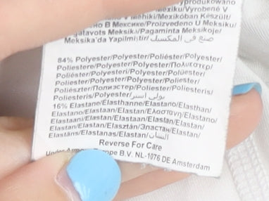 Under Armour Men's White Compression T-Shirt, Size L