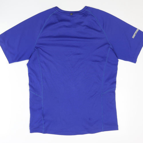 Nike Men's Blue T-Shirt, Size S, Running, Breathable