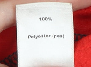 Kalenji Unisex Red 1/4 Zip Running Top S