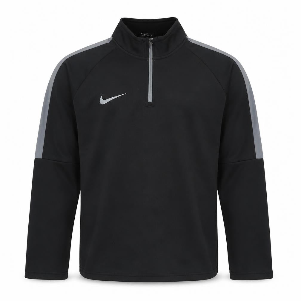 Front view of Nike Men's Black 1/4 Zip Sweatshirt M