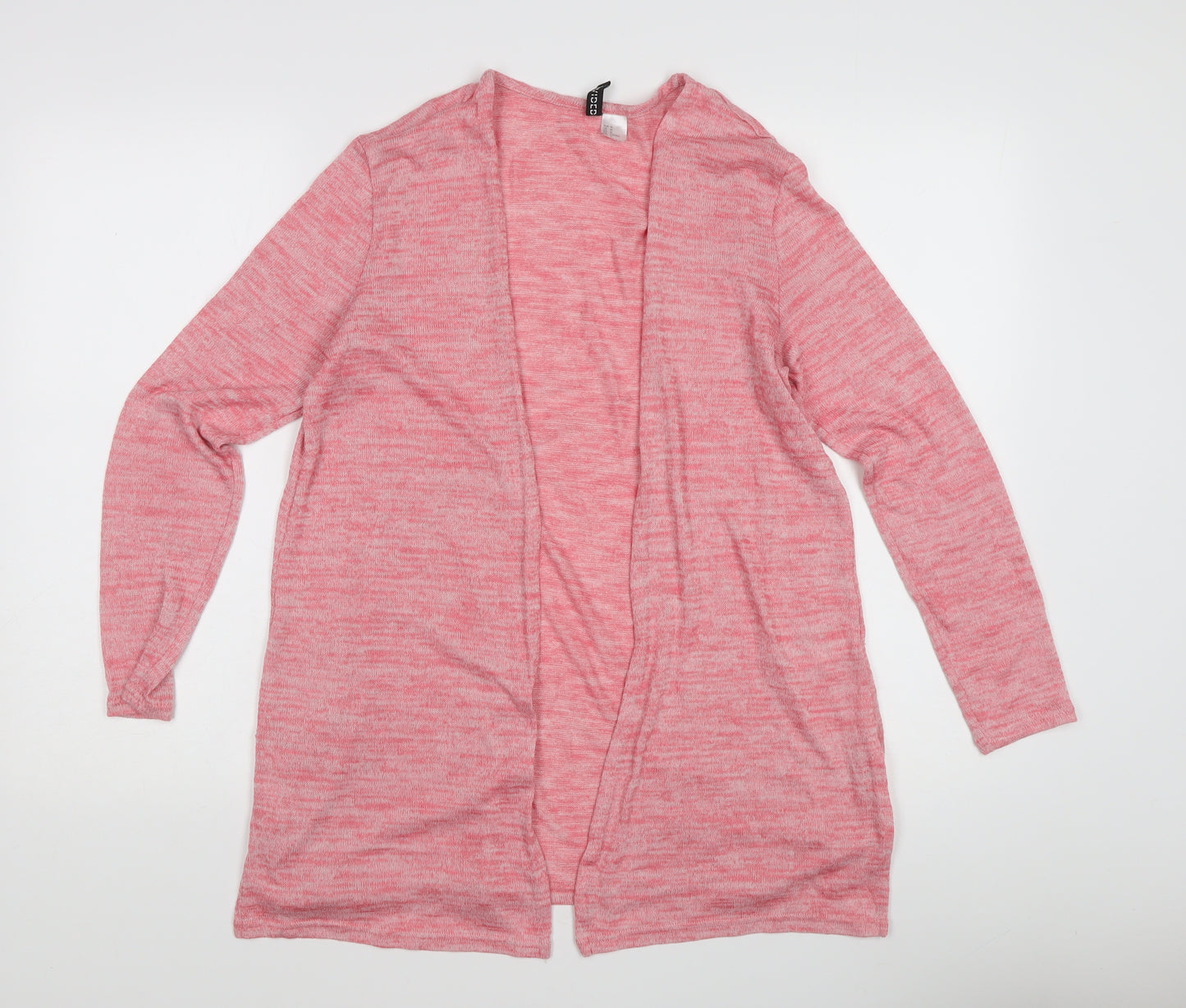 H&M Women's Pink Open Front Cardigan Size 12