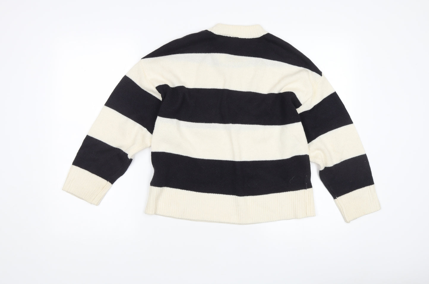 Divided Women's Black XS Striped Pullover Jumper
