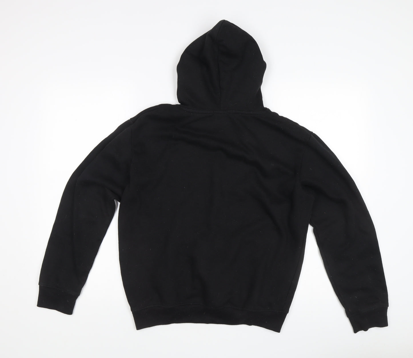 Boohoo Women's Black Pullover Hoodie, S, Cotton Blend