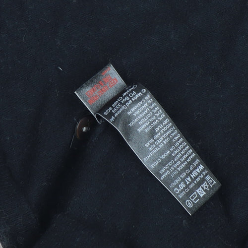 Marks and Spencer Women's Black Geometric Cardigan Size 14