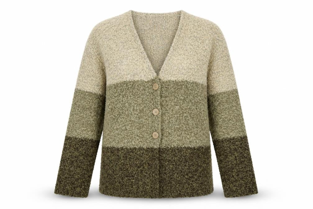 Front view of Paramour Women's Multicoloured V-Neck Cardigan M