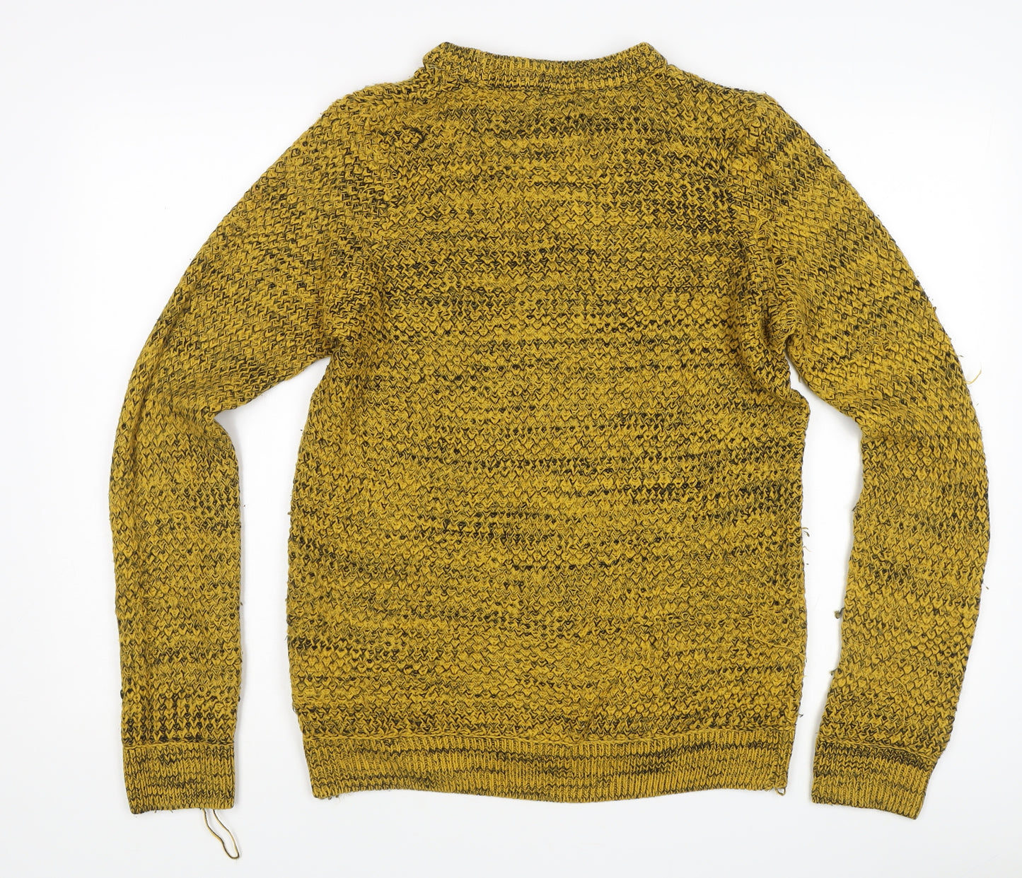 New Look Women's Yellow Chunky Knit Pullover Jumper S