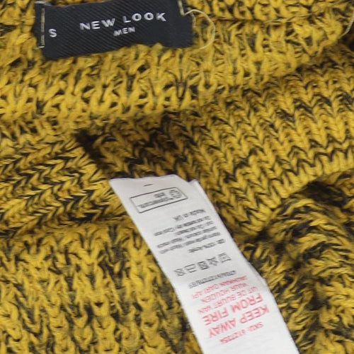 New Look Women's Yellow Chunky Knit Pullover Jumper S