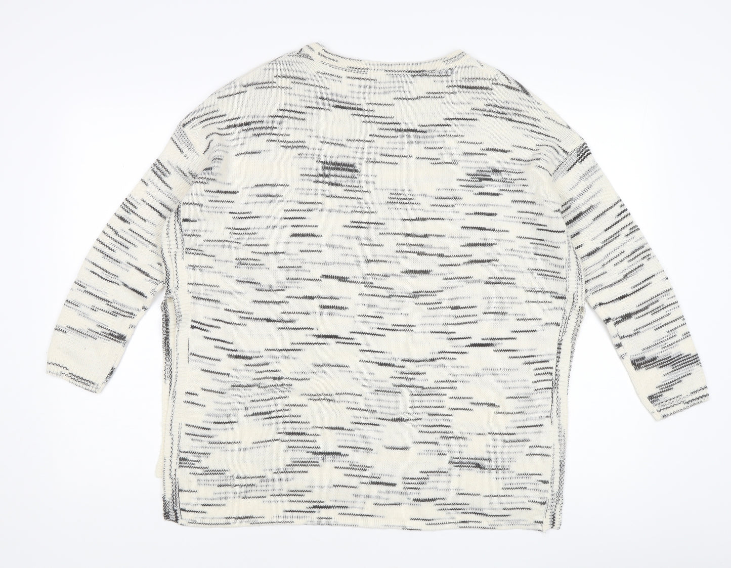 Women's Multicoloured Crew Neck Pullover Jumper