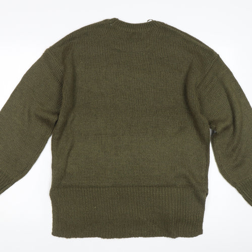 New Look Women's Green Pullover Jumper M