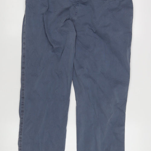 Marks and Spencer Men's Blue Chino Trousers Size 12