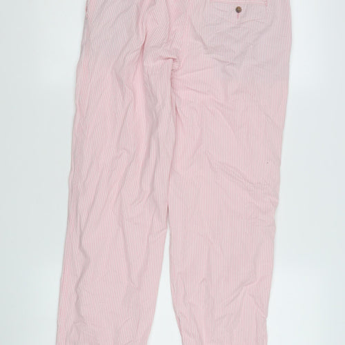 Marks and Spencer Women's Pink Chino Trousers Size 8