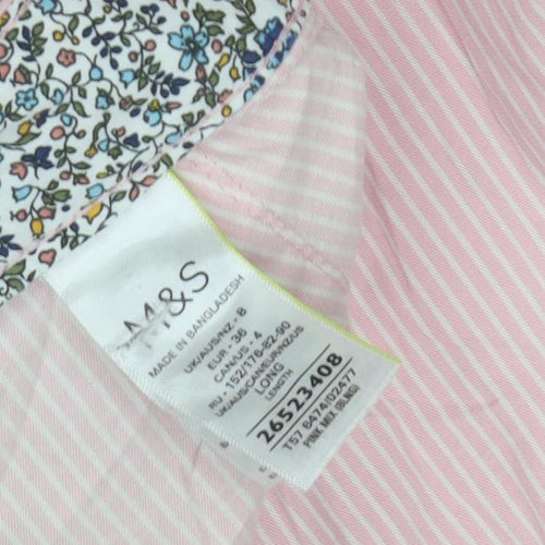 Marks and Spencer Women's Pink Chino Trousers Size 8