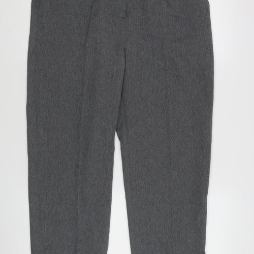 Bonmarche Women's Grey Tweed Trousers - Size 16