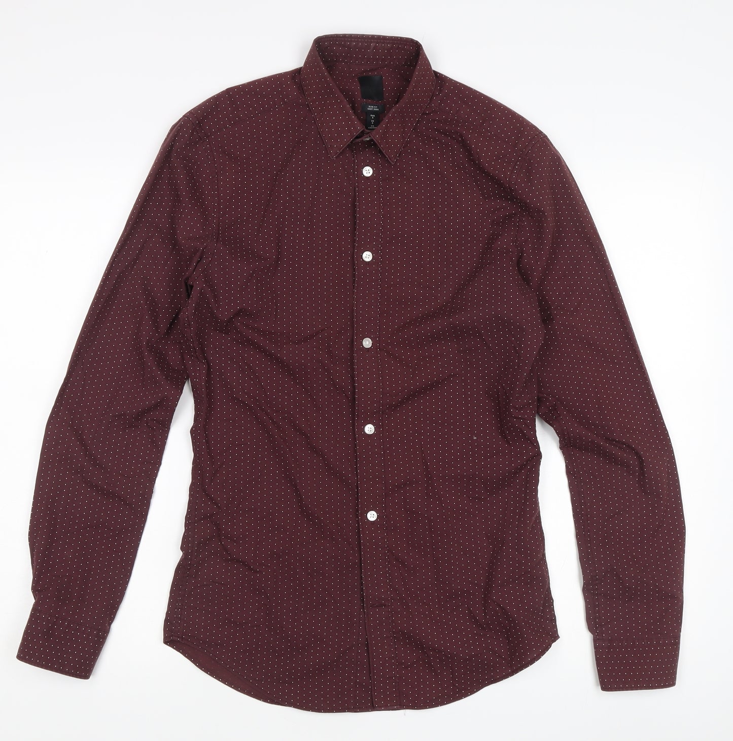 H&M Slim Red Men's Dress Shirt Size S
