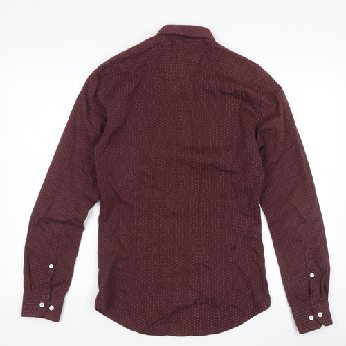 H&M Slim Red Men's Dress Shirt Size S