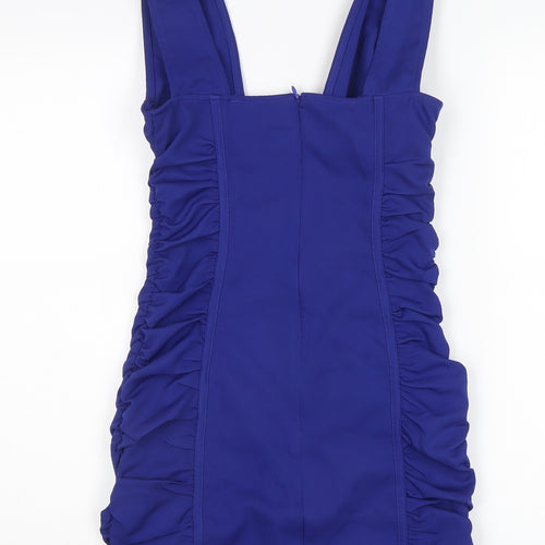 PrettyLittleThing Women’s Blue Ruched Dress