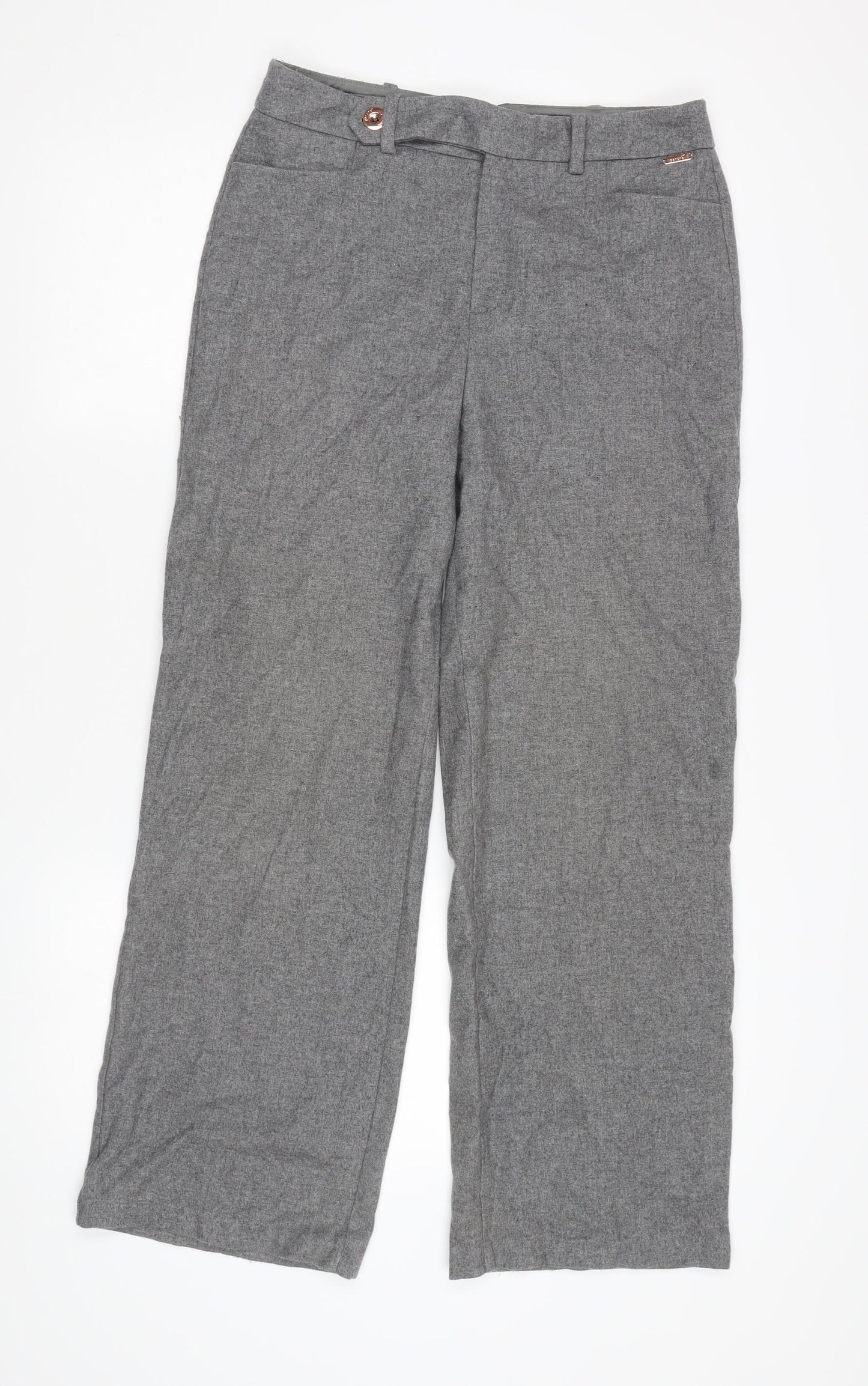 Marks and Spencer Grey Women's Trousers Size 10
