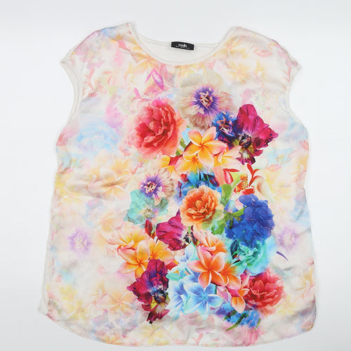 Wallis Floral Tunic Blouse, Multicoloured, UK 18