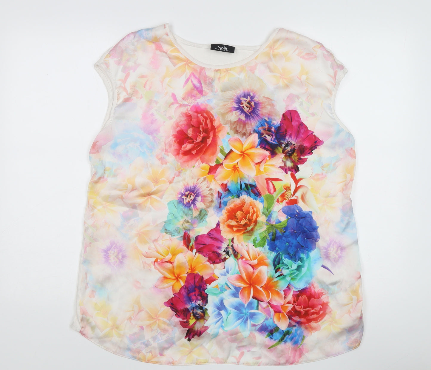 Wallis Floral Tunic Blouse, Multicoloured, UK 18