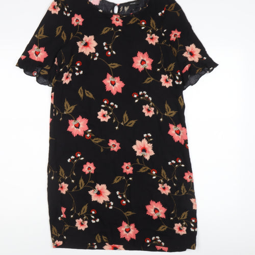 Vero Moda Women's Black Floral Shift Dress S