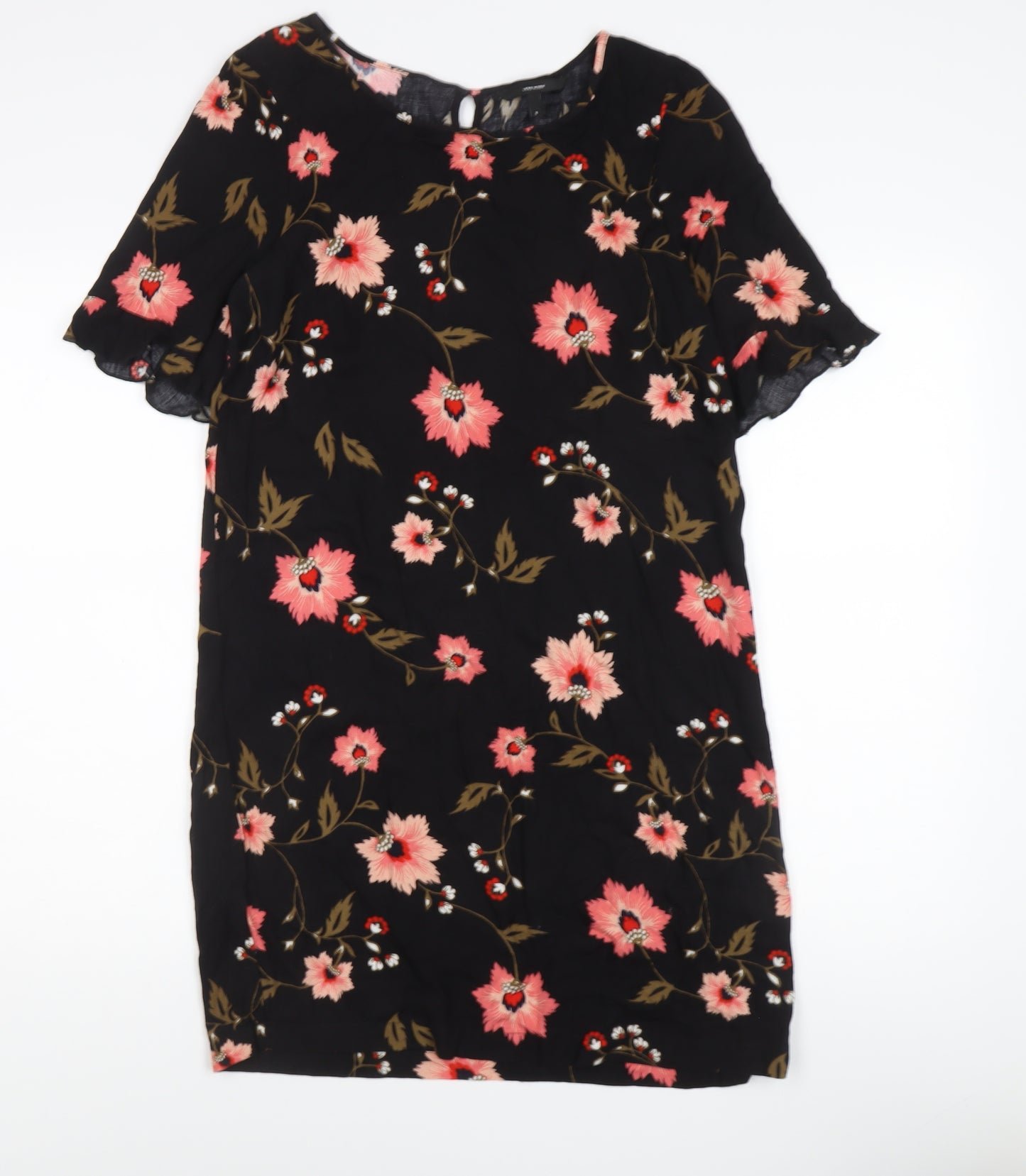 Vero Moda Women's Black Floral Shift Dress S