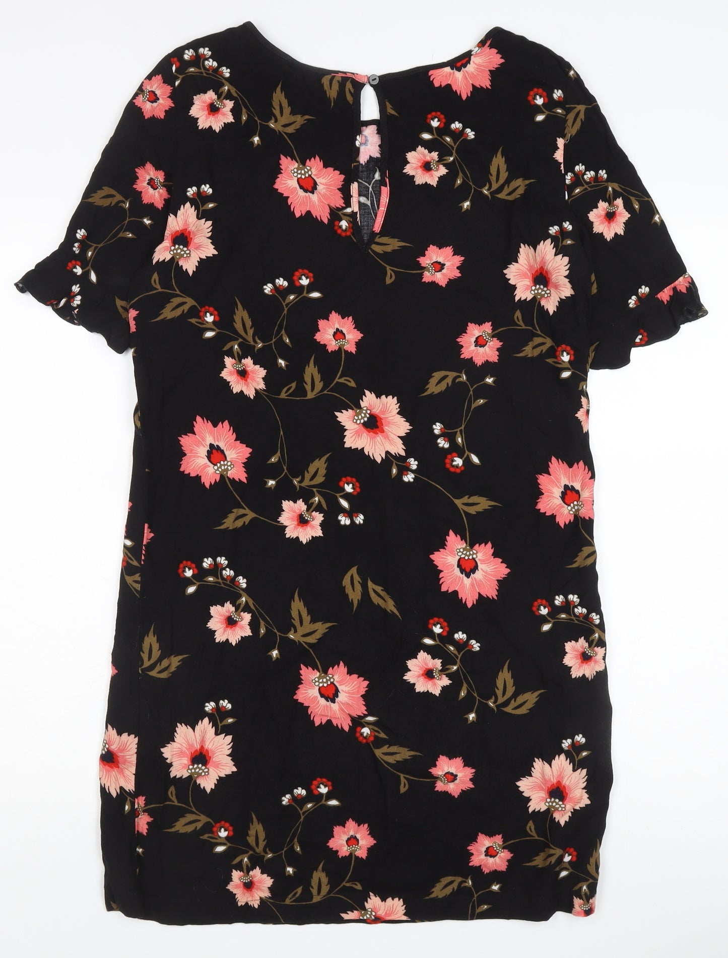 Vero Moda Women's Black Floral Shift Dress S