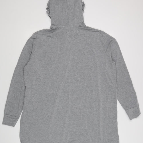 Love Pink Lily Women's Grey Hooded Jumper Dress L