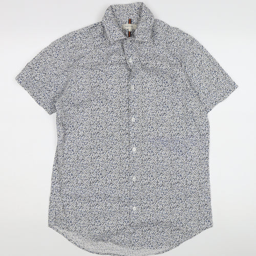 River Island Women's Blue Floral Button-Up Shirt
