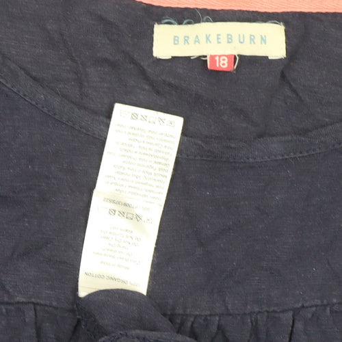 Brakeburn Women's Blue Long Sleeve Blouse Size 18
