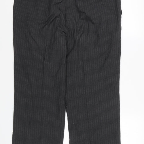 Burton Men's Grey Striped Trousers 36R
