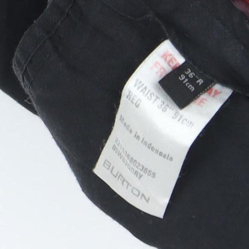 Burton Men's Grey Striped Trousers 36R