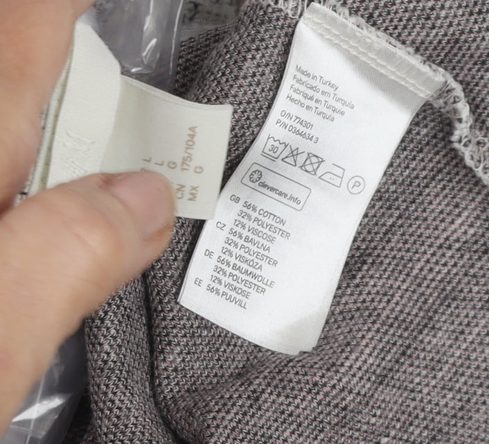 H&M Women's Multicoloured Fair Isle Knit Top L