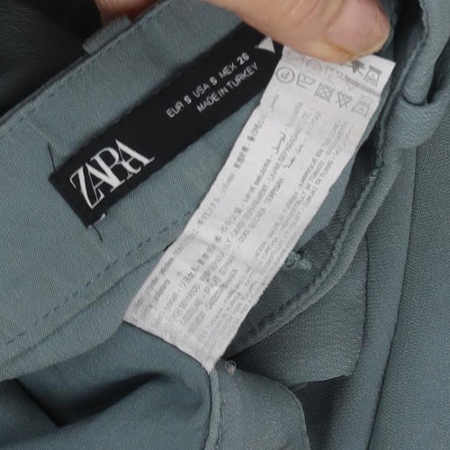 Zara Women's Blue Straight Trousers - Size S
