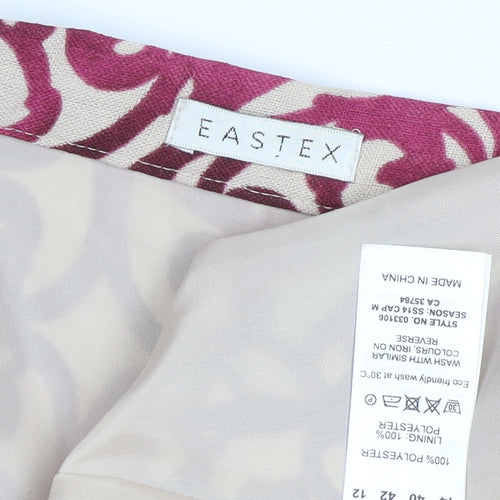 Eastex Women's Multicoloured Midi Flare Skirt, Size 14