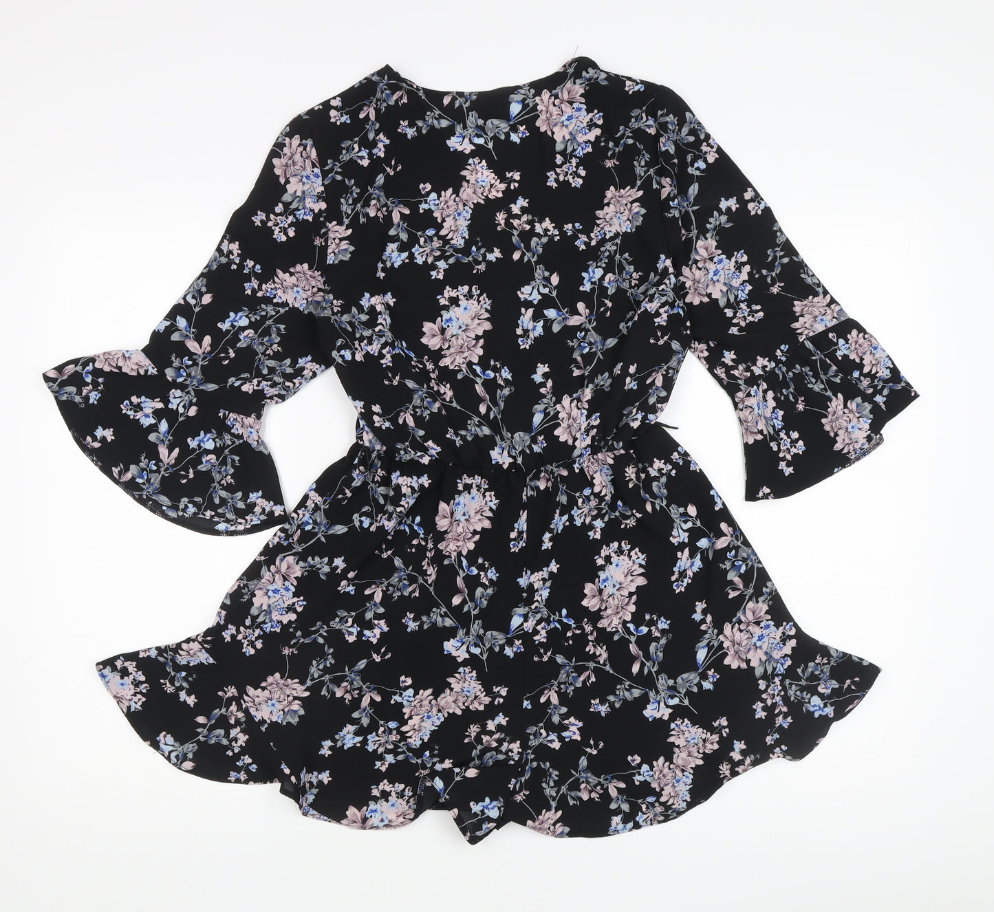 Dorothy Perkins Women’s Black Floral Playsuit