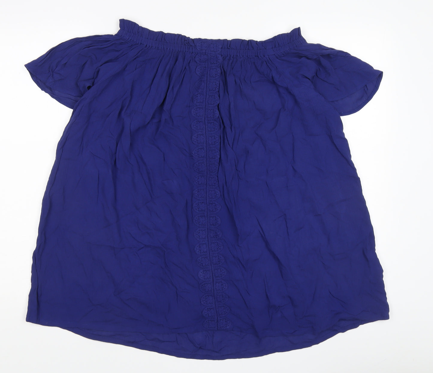 JD Williams Women's Blue Off the Shoulder Top